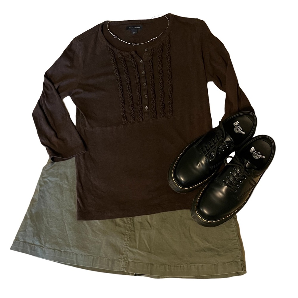 Cute Coffee brown top